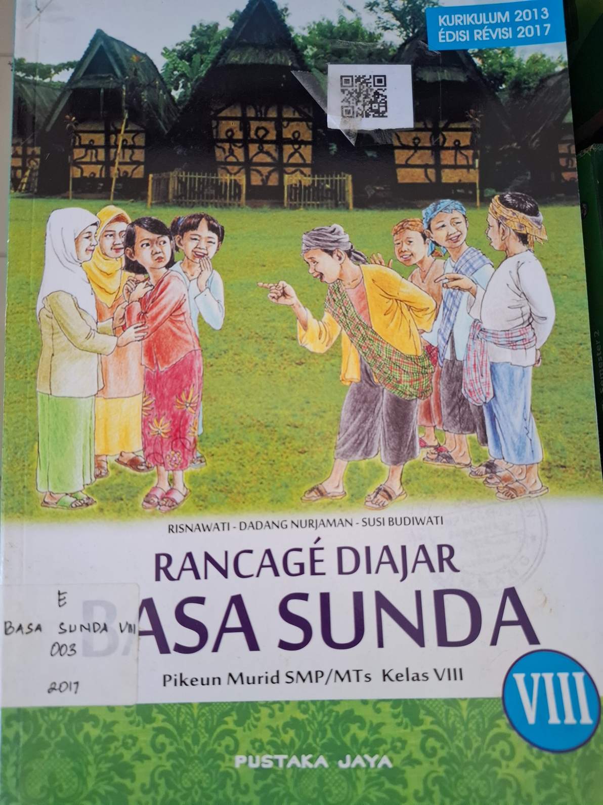 Sampul Rancage Diajar Basa Sunda Pikeun Murid SMP/MTs Kelas VIII