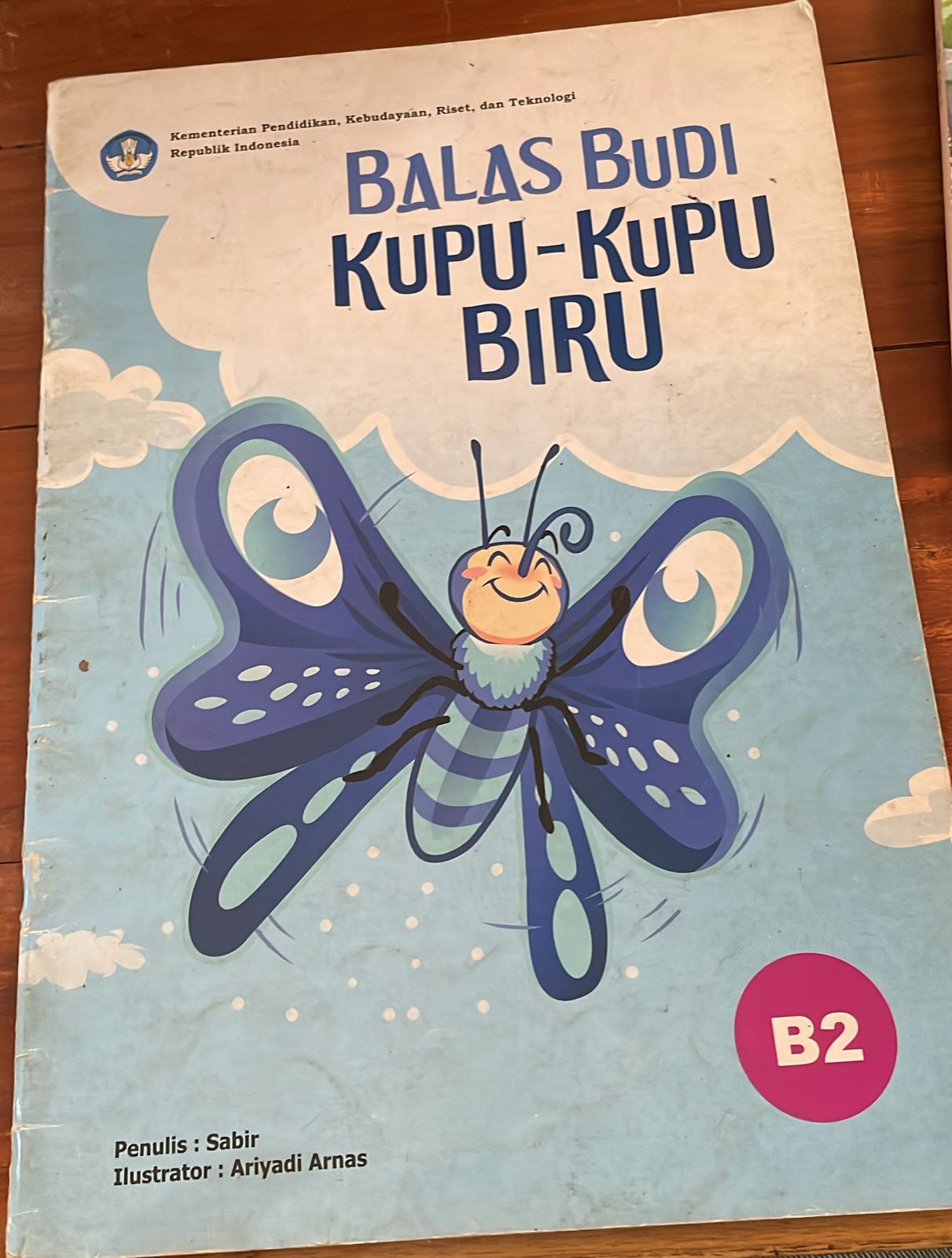 Sampul BALAS BUDI KUPU-KUPU BIRU
