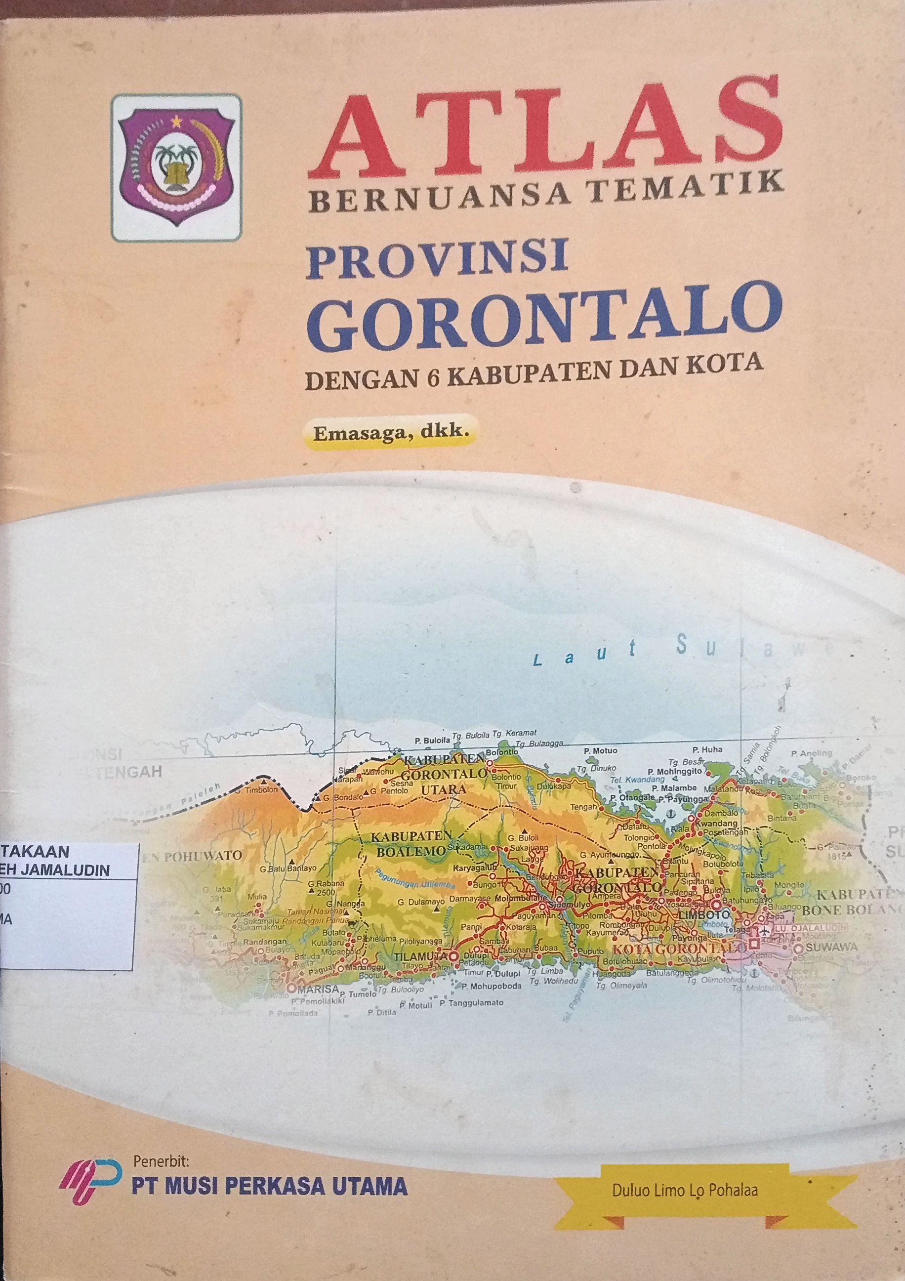 Sampul Atlas Bernuanasa Tematik Provinsi Gorontalo