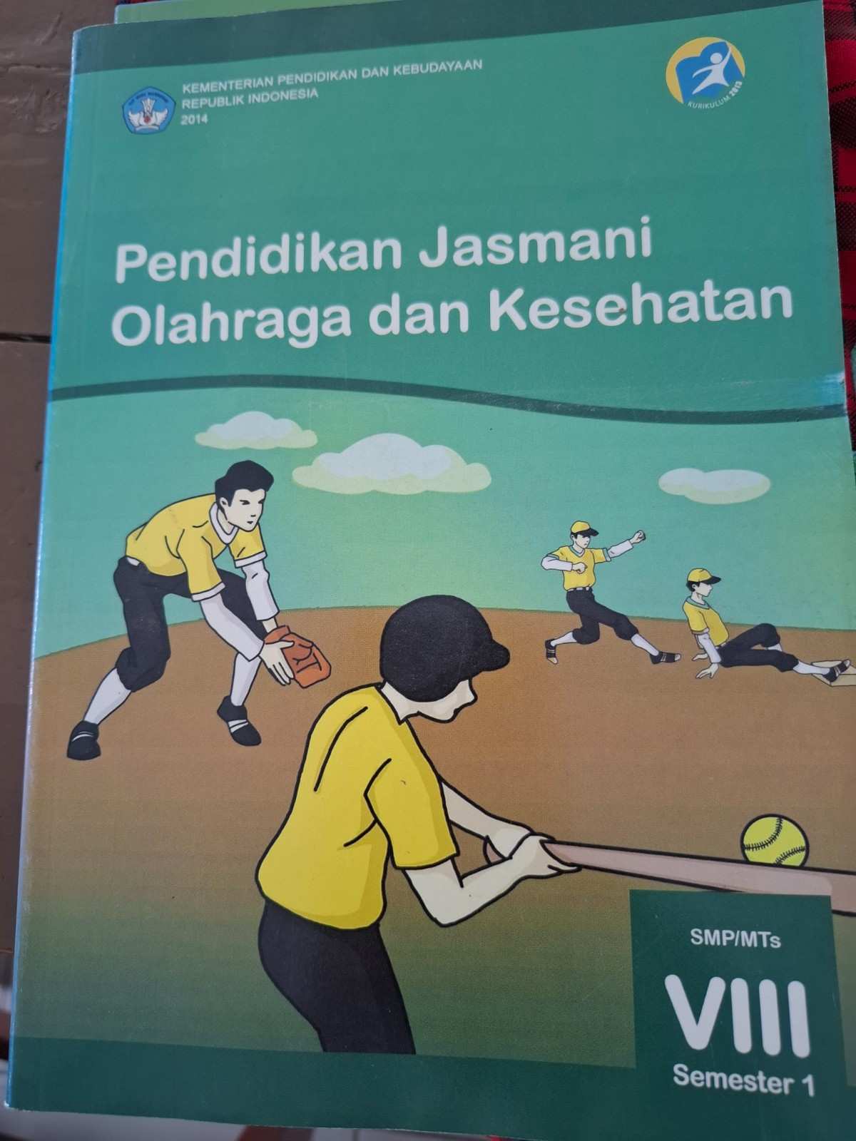 Sampul Pendidikan Jasmani Olahraga dan Kesehatan Untuk SMP/MTs Kelas VIII