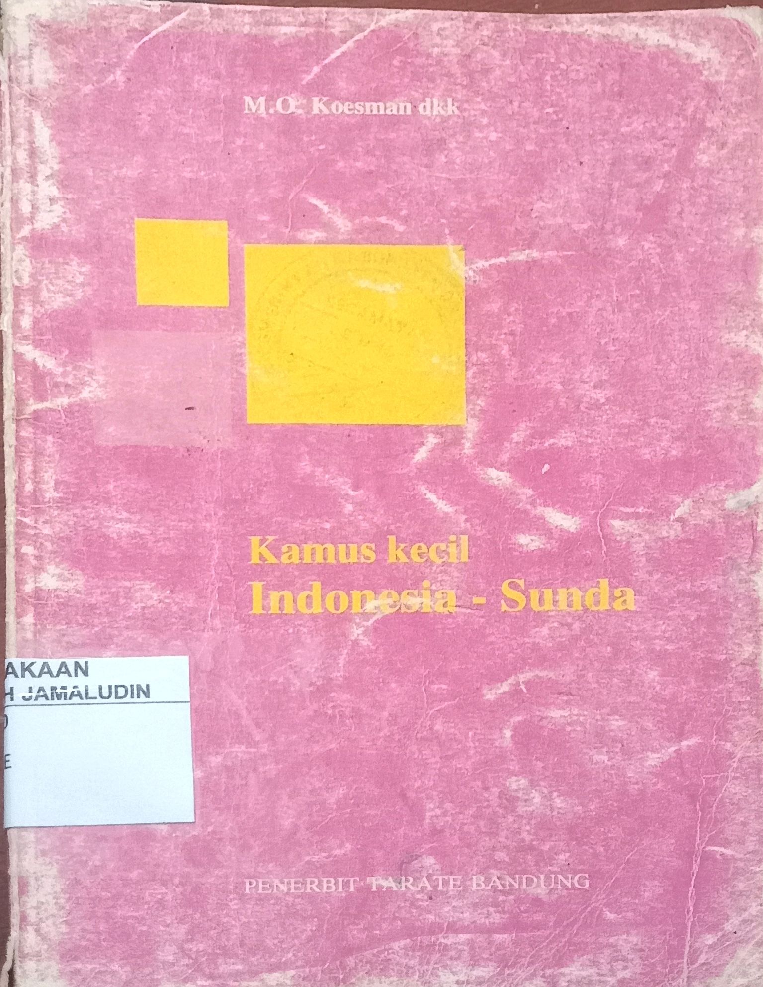 Sampul Kamus kecil indonesia-sunda